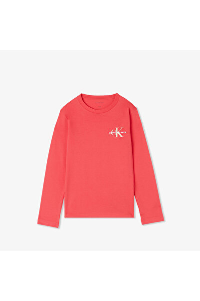 Calvin Klein Chest Monologo Çocuk Pembe T-Shirt