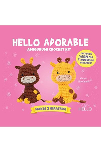 Hello Craft Amigurumi Kiti, Mini Örgü Seti ZÜRAFA