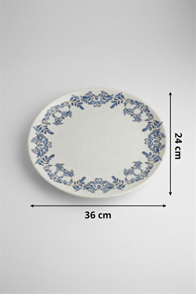 rinart Elp36Okt-Vlra-A Pors. Ellips Oval Kayik Tabak 36cm Digital Valeria-A