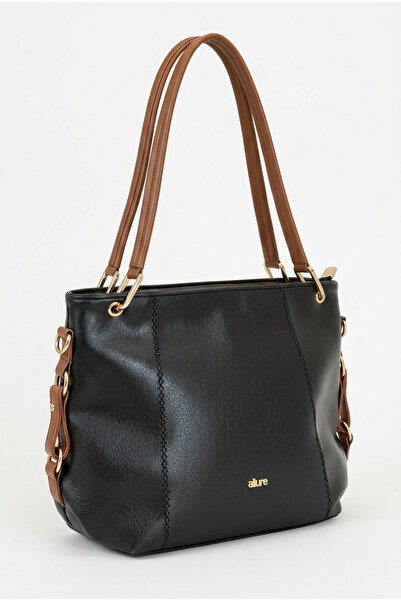 LYRA Bags & Accessories حقيبة كتف نسائية من LYRA باللون الأسود، كبيرة الحجم، ...