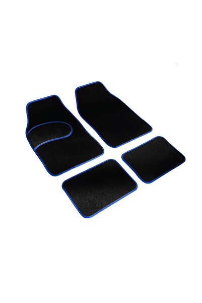 RO GROUP Set de 4 covorașe auto universale, RoGroup, cu bordură, albastre