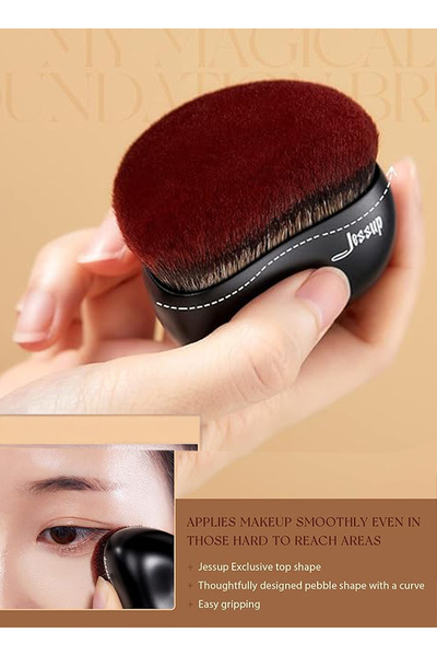 Yallabena Cat Paw Makeup Brush – Multifunctional Short-Handle Design