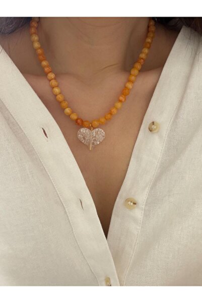 Venus Design Heart Bead Necklace