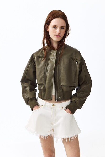 H&M Kaplamalı Pilot Ceketi