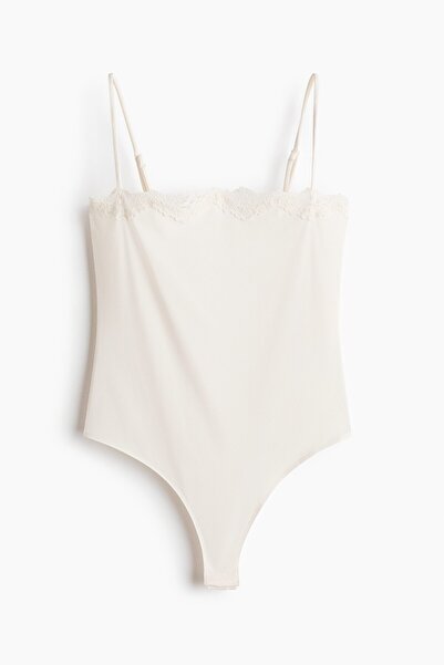 H&M Dantel Şeritli ve Askılı Body