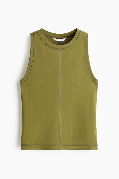 H&M Kamalı Dikişli Kolsuz Üst