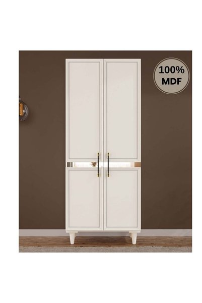 comiet Kardelen 2 Kapak Mdf Ayaklı Tasarım Gardırop