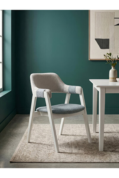 Gazzini Furniture Vector Bağlamalı Kolçaklı Ahşap Sandalye