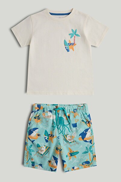 MOTHERCARE Beach Life T-Shirt and Shorts Outfit