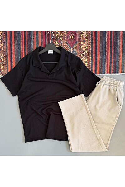 WENMİNG Men's Bürümcük T-Shirt Tracksuit Summer Casual Top and Bottom Set