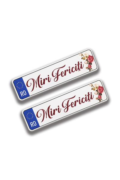 Bello Carino High quality decoration products Set 2 bucăți – Plăcuțe "Just Ma...