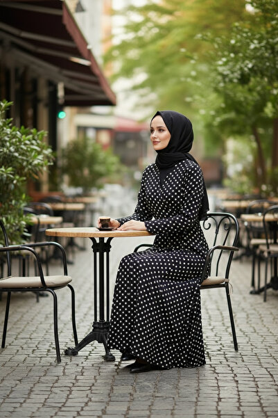MERVIS BUTIK PAMUK VİSKON BAĞLAMALI MODEL NAMAZ ELBİSESİ