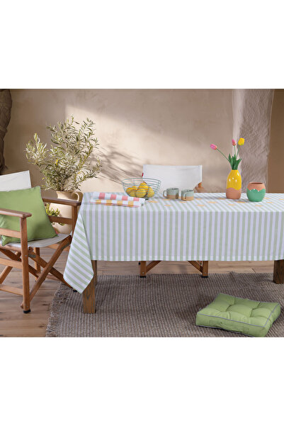 Nef Nef Homeware Nef Nef Μέντα Αδιάβροχο Βαμβακερό Τραπεζομάντιλο 140x180