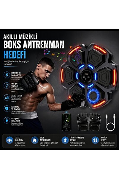 Tastech Bluetooth Hoparlör Özellikli Duvar Boks Makinesi 9 Mod Seviye ve Riti...