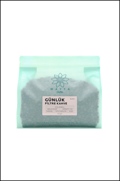 Wayta Coffee Günlük Filtre Kahve Çekirdeği 1000 g –%100 Arabica Çekirdek Kahve