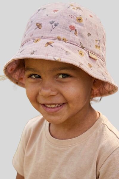 ww waka waka kids store Šešir za sunce od muslina za bebe i decu - sa prirodn...
