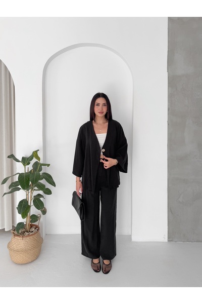Pukka Women's Modal Fabric Bat Sleeve Kimono Double Set