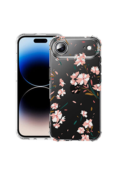 bestcase Husă Antișoc pentru Apple iPhone 17 Air, Florală - Roz Pastel, 20520...