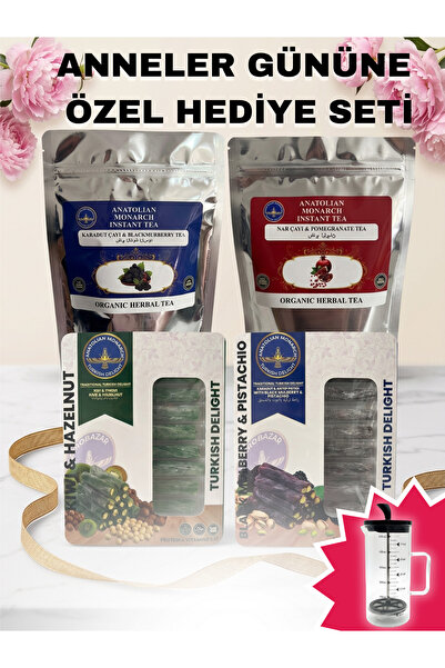 roj monarch French Press Hediyeli Anneler Günü Hediye Seti, Nar Çayı & Karadu...