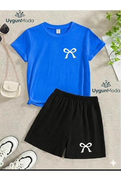 UygunModa MINI MAJICA SA ŠARAČEM I KRATKE PANTALONE ZA DECE LETNJI SET