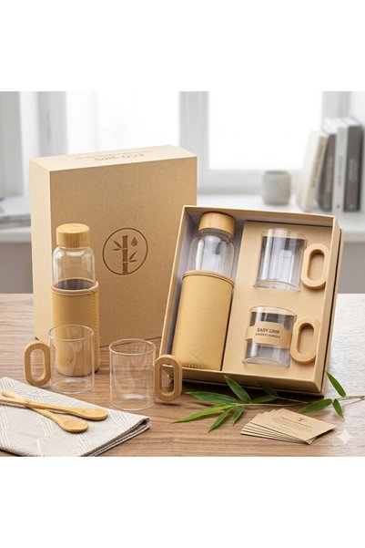 YN MUG 550 ml Glass Bottle Set Ydm