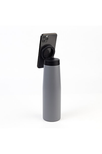 YN MUG Black 550 ml Thermos with Phone Holder Sklgl