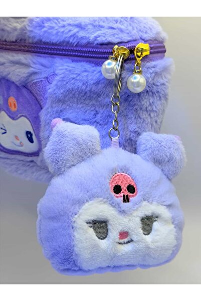 SANRIO karakterli peluş anahtarlıklı cüzdan