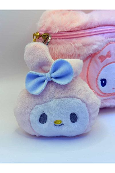SANRIO karakterli peluş anahtarlıklı cüzdan