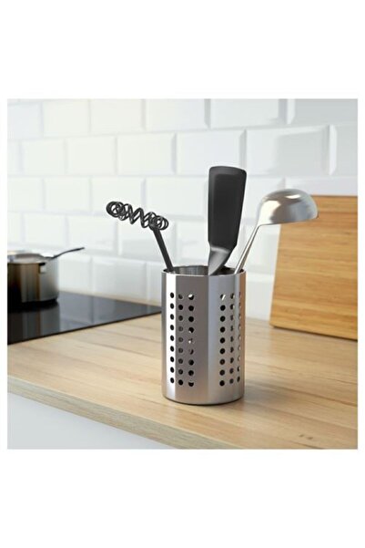 IKEA Metal, Çelik Kaşıklık ,delikli 18 Cm Çatal Bıçaklık Paslanmaz Çelik Kaşıklık 18 Cm