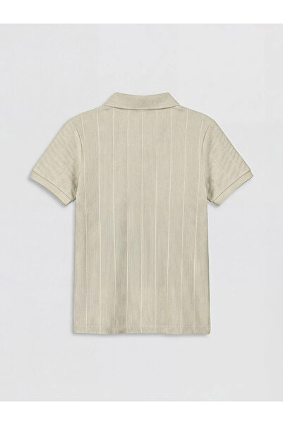LC Waikiki Tricou gri pentru băiat cu guler polo