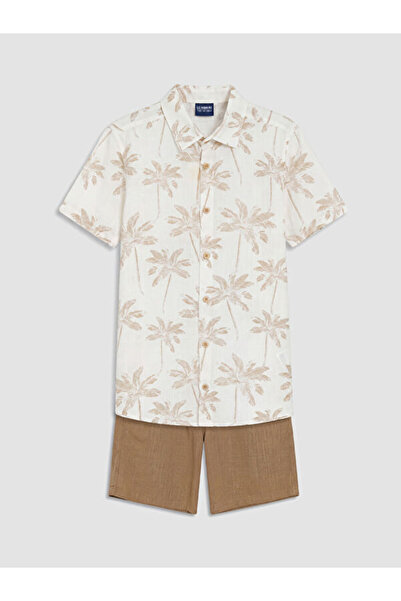 LC Waikiki RMZ GİYİM FARKİLY Set pentru băieți cu broderie palmier