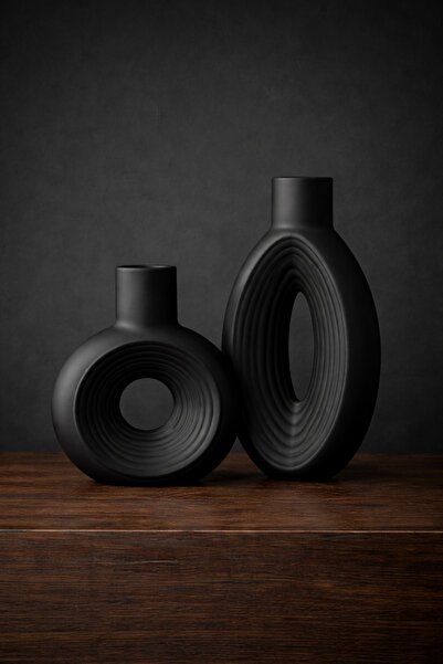 EDDA DSG Loop Tasarım Modern Dekoratif Vazo Seti (2’li) – Minimal & Şık Salon...