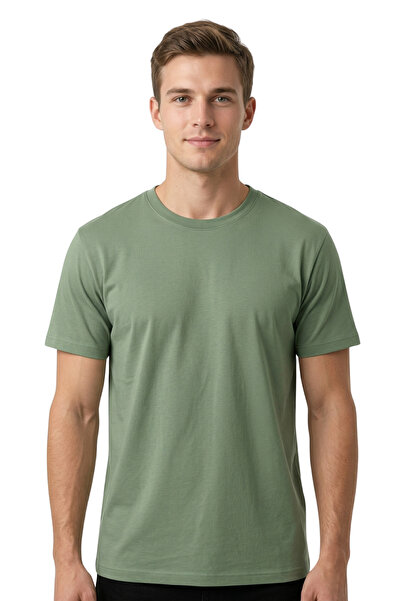 DK DAKSEL Ανδρικό μπλουζάκι από βαμβάκι Çağla Color Regular Fit