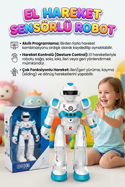 Tıfıl Toys Uzaktan Kumandalı 27 Fonksiyonlu Sesli Işıklı Sensörlü Programlana...