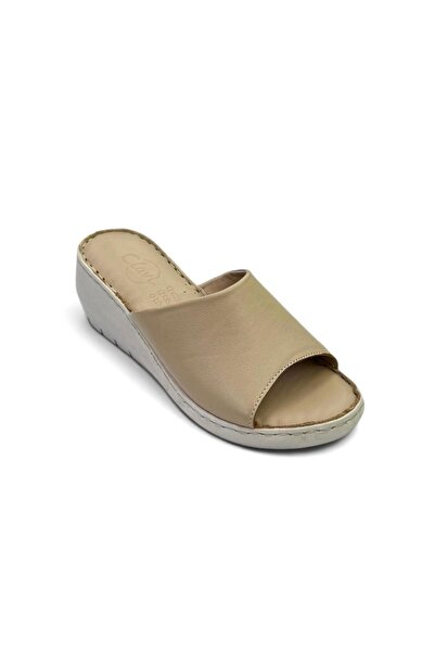 İYİSİNDEN SHOES نعال نسائية من الجلد الطبيعي مبطنة من الداخل ومخيطة يدويًا، ن...