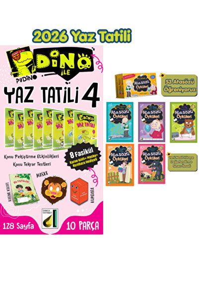 Damla Yayınevi Damla 4.Sınıftan 5.Sınıfa Geçenler İçin Yaz Tatil Yaz Kitabı -...