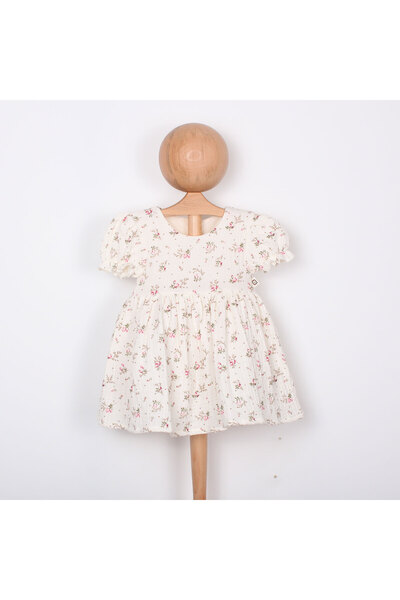 ÇİÇEKLİ BEBE ELBİSE