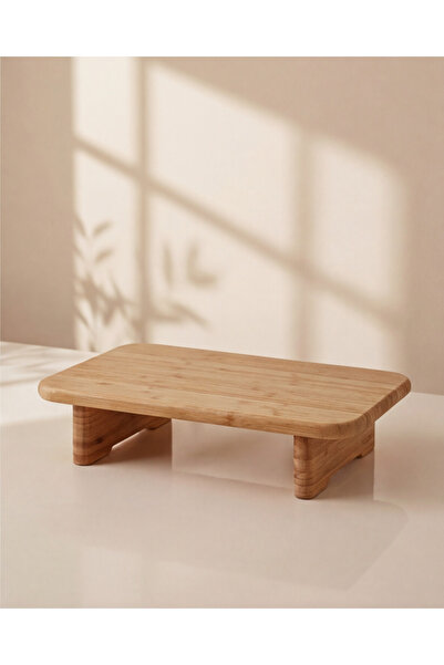 Ayaklı Bambu Kesme & Servis Tahtası / Elevated Bamboo Prep & Serve Board