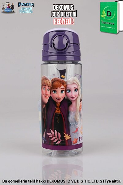 ELSA DEKOMUS CEP DEFTERİ İLE YENİ SEZON LİSANSLI FROZEN 500 ML TRITAN MATARA