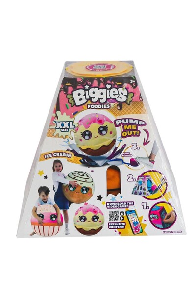 NW NessiWorld 72608 Plush Biggies Foodies Cinnamon Roll Size XXL