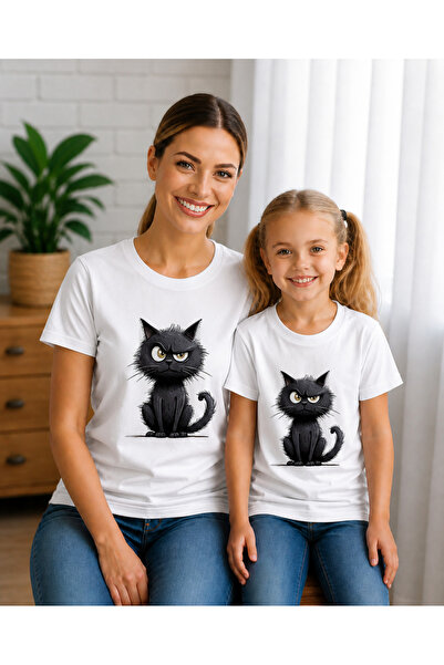 VODEXA Tricou supradimensionat pentru mamă și copil, combinație de tricouri, ...