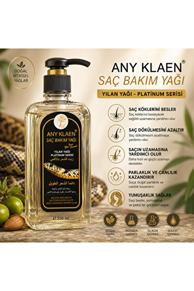 Lesvip's Any Klaen Snake Oil Saç Bakım Yağı – Saç Uzatma ve Besleyici Bakım