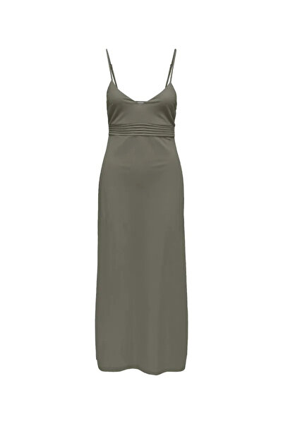 ONLY Onlsakura Sl Mıdı V-Neck Strap Dress Wvn Kadın Elbise 15366886