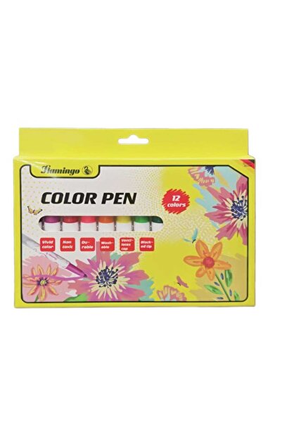 Flamingo 12 pcs Color Pen Set