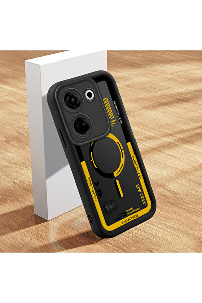SLIMFELT Tecno Camon 20 Uyumlu Yüksek Kalite Sade Tarz Kılıf, Çizilmeye ve Aş...