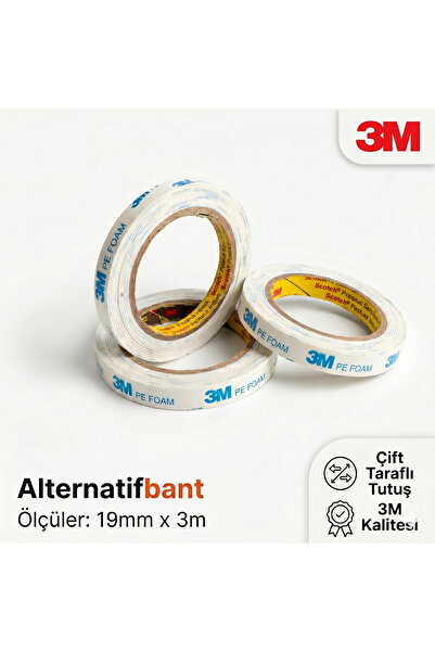 Alternatifbant 3M 9R110W Çift Taraflı Bant 19mm x 3m
