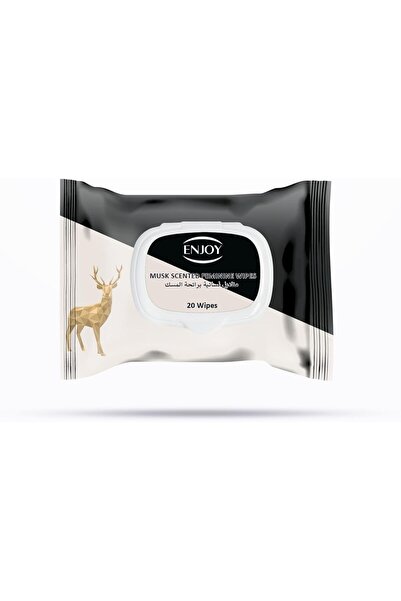 Enjoy مناديل مبللة برائحة المسك للنساء - للتنظيف والانتعاش والعناية النسائية ...