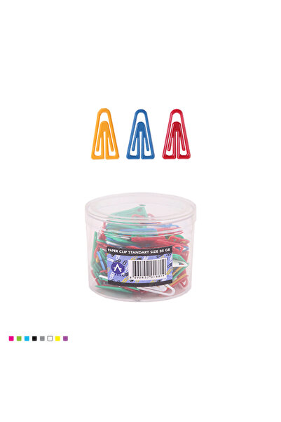 Ark Colorful Plastic Paper Clip Set 35 Grams Package 1 Piece