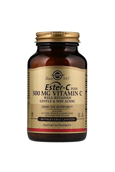 Solgar Ester-C Plus 500 Mg 50 Vegetable Capsules