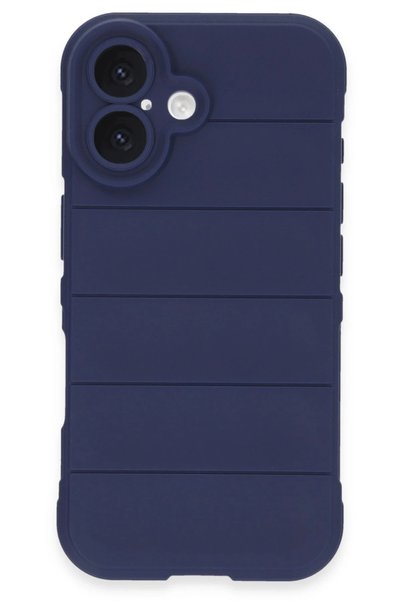 New Face Shopilke iPhone 16 Case Optimum Silicone (21455) - Navy Blue